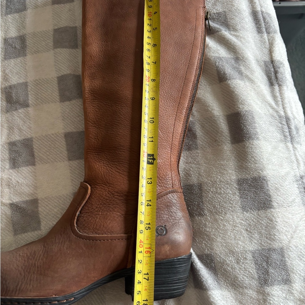 Born Plaid Lined Leather Boots - Picture 7 of 8